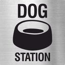 Piktogramm Dog Station aus Edelstahl Piktogramm Dog Station www.abstandshalter-online.com/ 70x70mm 