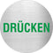 Piktogramm Drücken grün aus Edelstahl Piktogramm Drücken grün www.abstandshalter-online.com/ Ø60mm 