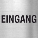 Piktogramm Eingang aus Edelstahl Piktogramm Eingang www.abstandshalter-online.com/ 70x70mm 