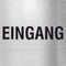 Piktogramm Eingang aus Edelstahl Piktogramm Eingang www.abstandshalter-online.com/ 70x70mm 