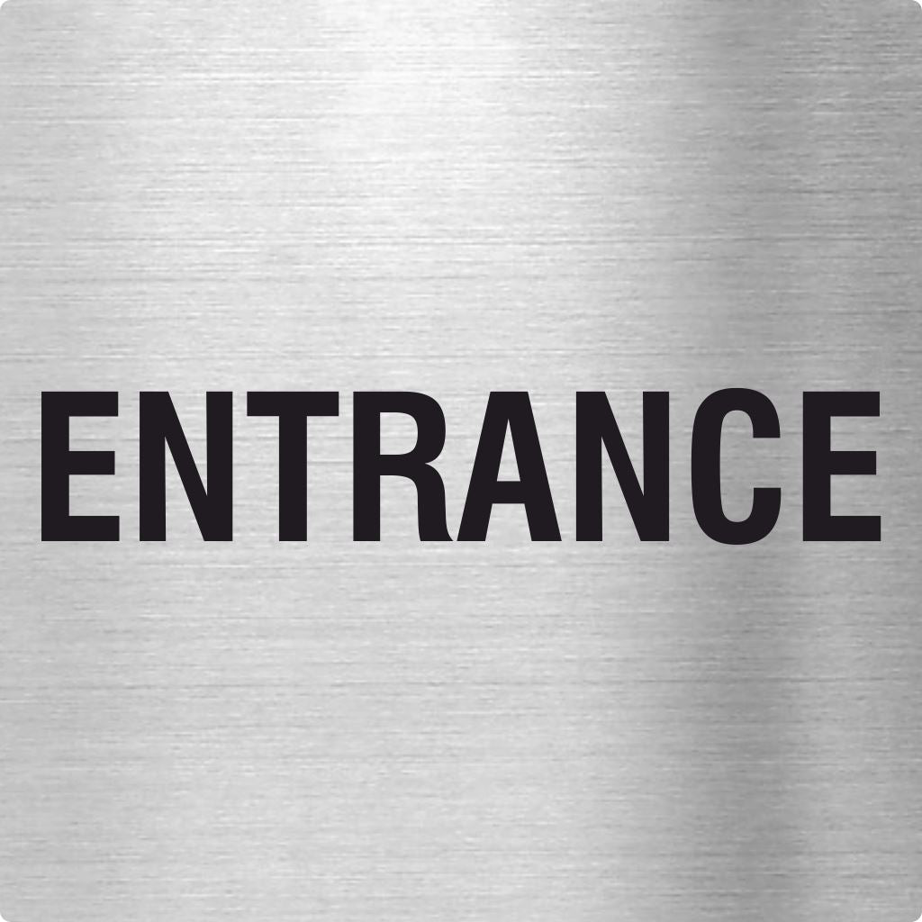 Piktogramm Entrance aus Edelstahl Piktogramm Entrance www.abstandshalter-online.com/ 70x70mm 
