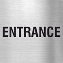 Piktogramm Entrance aus Edelstahl Piktogramm Entrance www.abstandshalter-online.com/ 70x70mm 