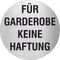 Piktogramm Für Gaderobe keine Haftung aus Edelstahl Piktogramm Für Gaderobe keine Haftung