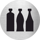 Piktogramm Getränke aus Edelstahl Piktogramm Getränke www.abstandshalter-online.com/ Ø60mm 