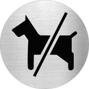 Piktogramm Hunde verboten aus Edelstahl Piktogramm Hunde verboten 