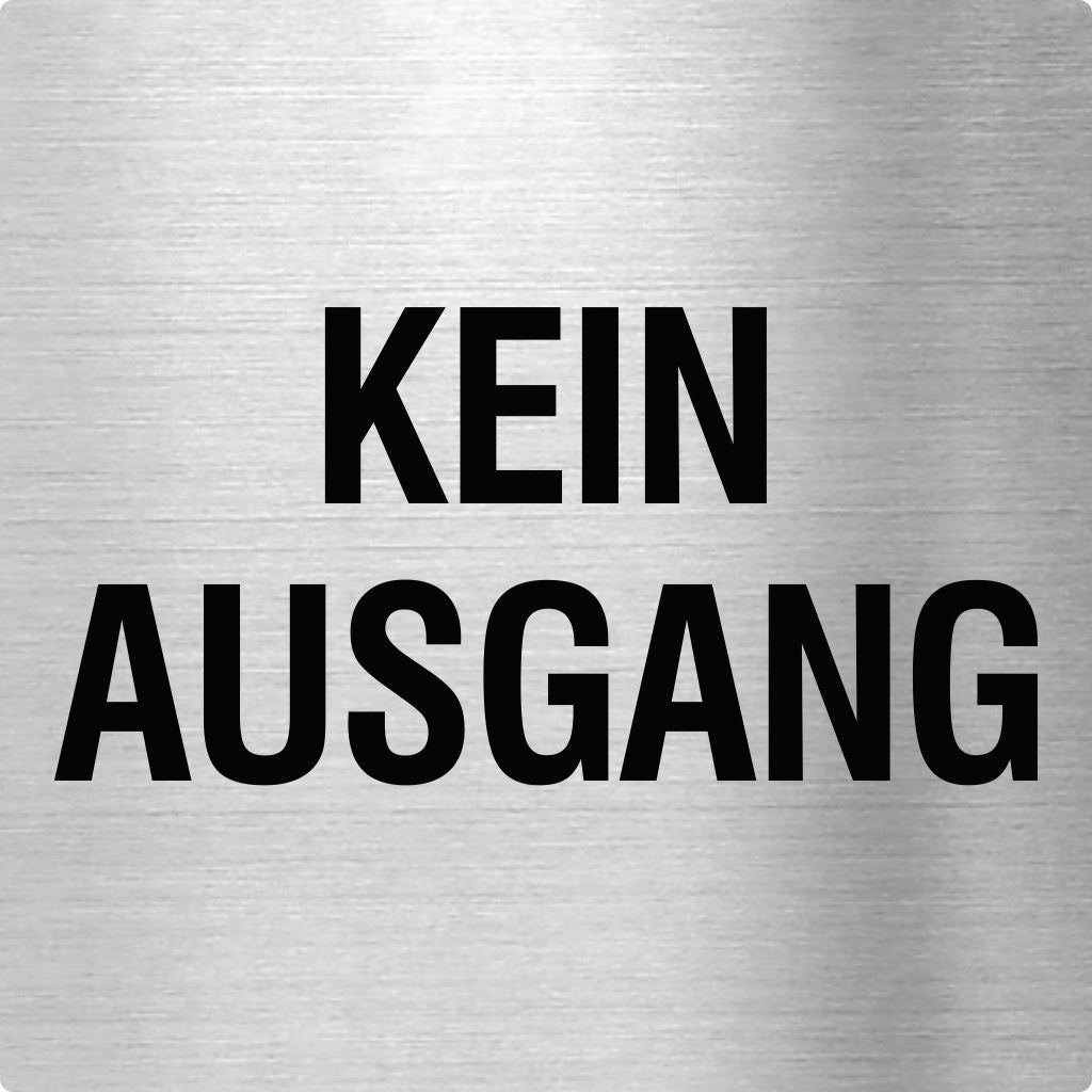 Piktogramm Kein Ausgang aus Edelstahl Piktogramm Kein Ausgang 