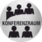 Piktogramm Konferenzraum aus Edelstahl Piktogramm Konferenzraum www.abstandshalter-online.com/ Ø60mm 