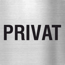 Piktogramme Privat aus Edelstahl Piktogramm Privat www.abstandshalter-online.com/ 70x70mm 