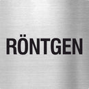 Pikto Röntgen Edelstahl Piktogramm Röntgen www.abstandshalter-online.com/ 70x70mm 