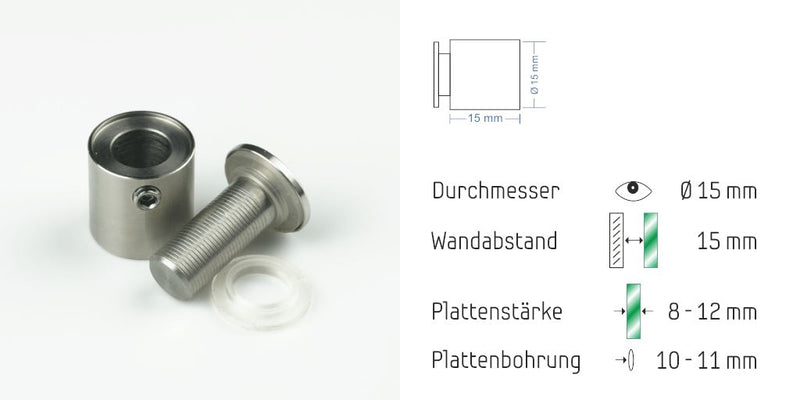 Abstandshalter Fiefbergen mit Inbus 1 4