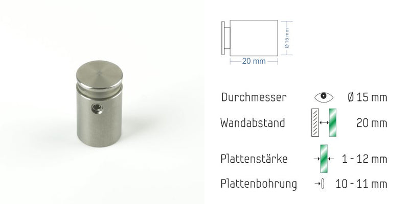 Abstandshalter Fiefbergen mit Inbus 1 5
