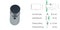 Abstandshalter mit Madenschraube Ø 14 mm, 6 oder 12 mm Plattenstärke, WA: 15/ 25 mm aus Edelstahl - Kiebitzreihe Abstandshalter Kiebitzreihe mit Inbus Klemmbereich 6 oder 12mm abstandshalter-online.com WA 25 | Klemmbereich 6/12mm Ohne Montagematerial 