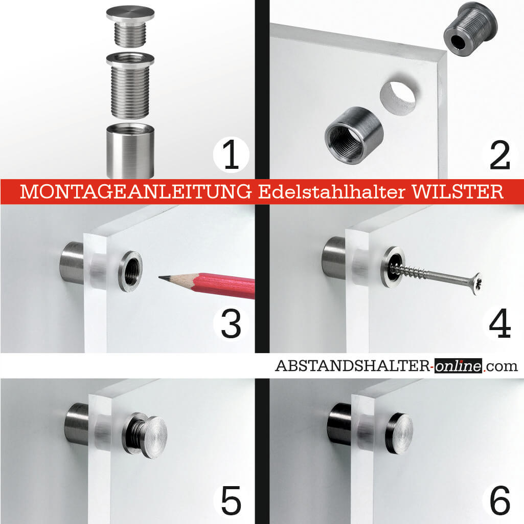 Abstandshalter Wilster mit Linksgewinde 13