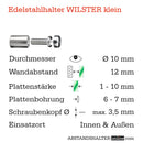 Abstandshalter Wilster mit Linksgewinde 18